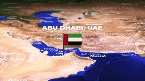 Flight From Abu Dhabi, UAE to Yaounde, CAMEROON with flag pins - Powered by Shutterstock - Get 15% off with code: PIKWIZARD15