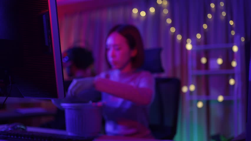 Influencers are livestreaming video game. Influencer and technology.