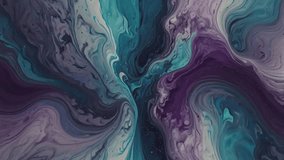 A stunning abstract acrylic pour painting, dominated by flowing, swirling hues of blue, purple and white. The fluid marble pattern creates dynamic, organic swirls and waves. - Powered by Shutterstock - Get 15% off with code: PIKWIZARD15