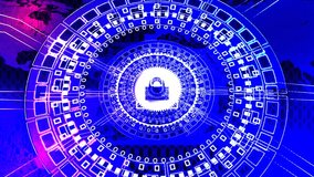 Glowing technology circular people icons and man icon animation and leadership icon . Animation of the network connections. futuristic digital network circle technology background - Powered by Shutterstock - Get 15% off with code: PIKWIZARD15