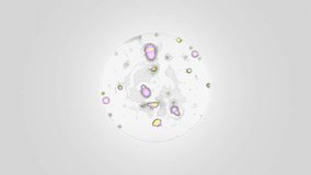 Pastel yellow-violet bacterial colonies spread across a sterile petri dish, illustrating microbial growth and cellular division for modern microbiology research. - Powered by Shutterstock - Get 15% off with code: PIKWIZARD15