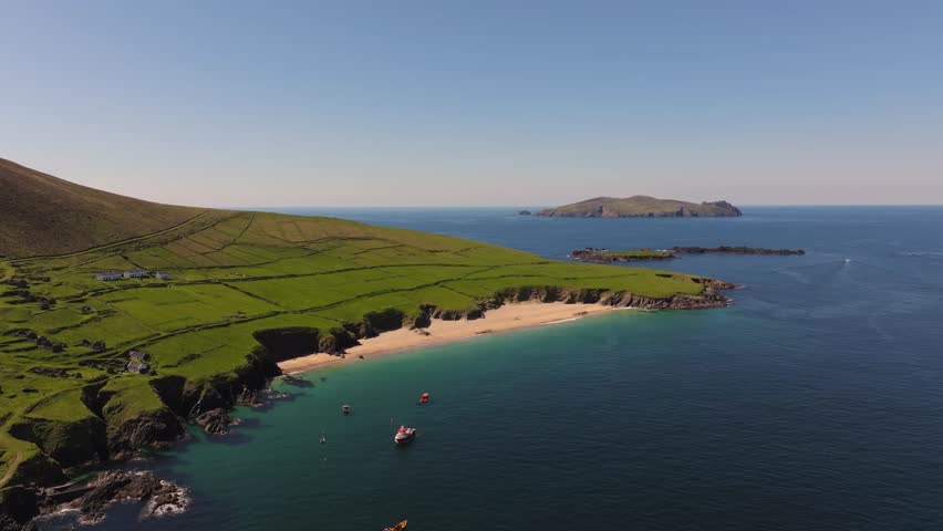 Blasket Islands 4K Cinematic Drone Footage Dingle Co.Kerry - Ireland 05.06