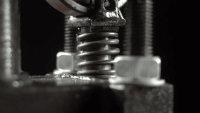 Vertical press spring moves up and down during compression process. - Powered by Shutterstock - Get 15% off with code: PIKWIZARD15