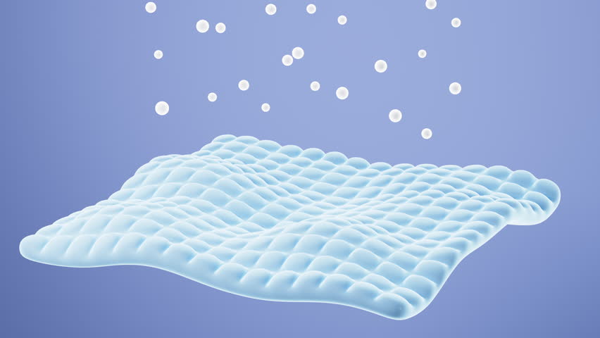Comfortable and soft mattress background, 3d rendering. Motion Graphic.