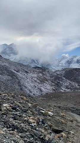 This is the view from 5416m high from sea leavel Thorangla pass 360 views of mountains.