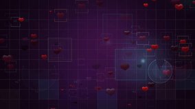 Digital Abstract Concept With Hearts and Technological Networks. A futuristic visualization combining symbols of love, hearts, and modern interconnected technological elements - Powered by Shutterstock - Get 15% off with code: PIKWIZARD15