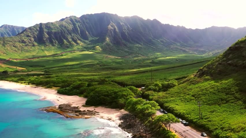 Serene Twilight Scenery with Tranquil Waters, Dramatic Peaks, and Vibrant Sunset Sky Captured in High-Definition Photography, Perfect for Travel, Adventure, Nature, and Landscape Themes