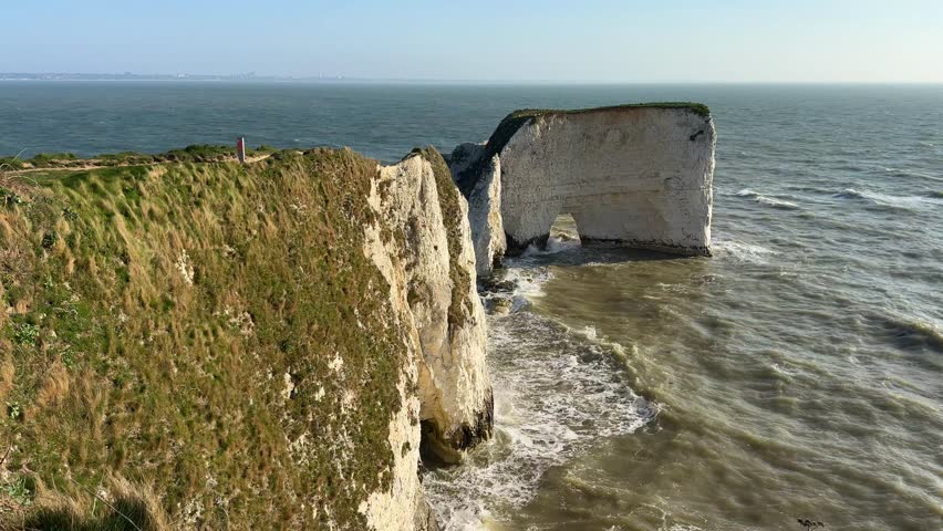 Cliffs Old Harry Rocks on the Jurrasic coast in Dorset	