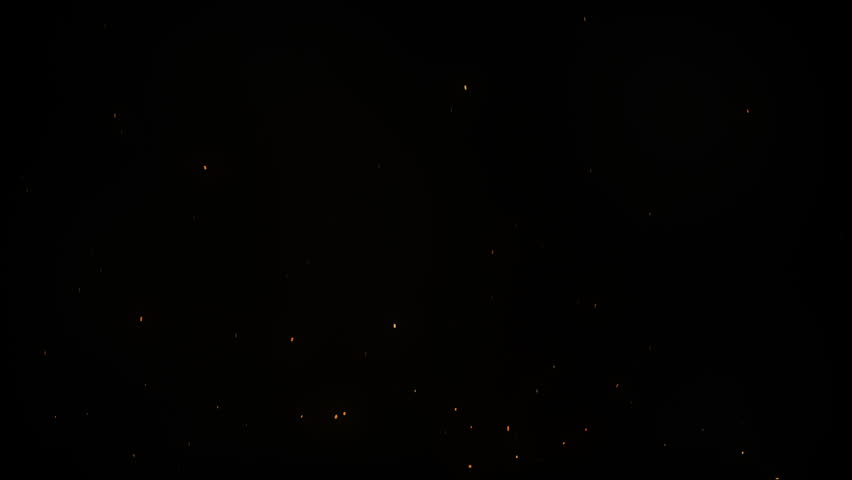 Fire Ember Loop Animation. Ember Particles. Fire Ash. Loop Animation 