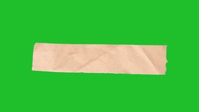 Crumpled Craft-Paper Lower Third Square note or like a Logo. Stop-motion kraft paper banner crumples into place then smooths, revealing wrinkled texture and clean alpha for titles. - Powered by Shutterstock - Get 15% off with code: PIKWIZARD15