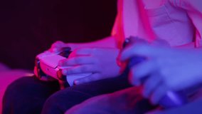 Kids Hands Playing Online Video Game, Console Tv With Joystick. Presses buttons - Powered by Shutterstock - Get 15% off with code: PIKWIZARD15