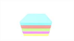 Abstract Colorful Squares Rotate 3D Animation - Powered by Shutterstock - Get 15% off with code: PIKWIZARD15