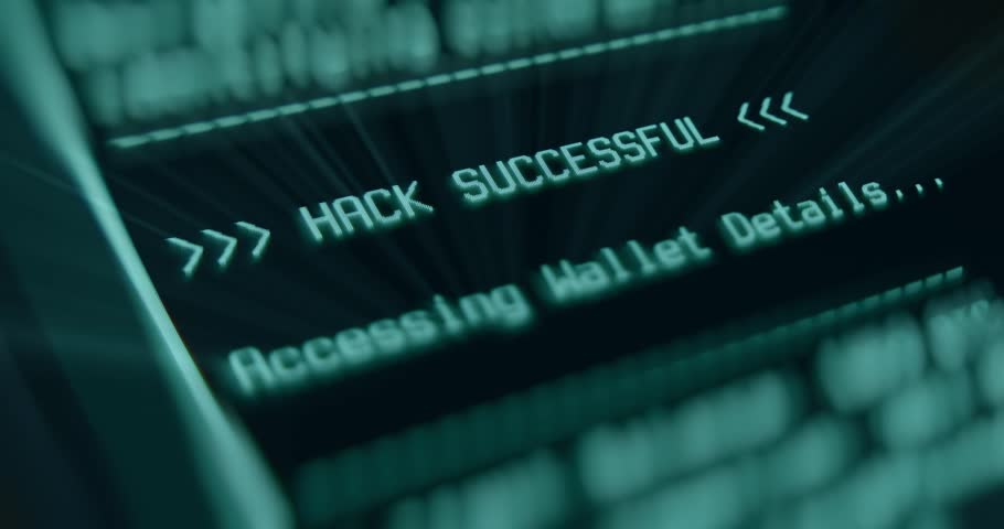 Hack Successful message, Accessing Wallet details