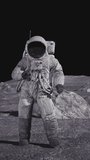 Astronaut Dancing on the moon. Astronaut in outer space celebrating good luck. Seamless loop. 3D rendering animation. - Powered by Shutterstock - Get 15% off with code: PIKWIZARD15