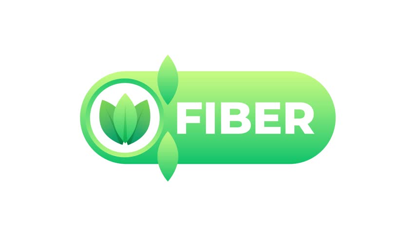 Fiber Green Logo Animation on White and Blue Background