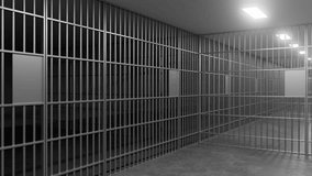 Stark prison corridor revealing multiple perspectives of empty cell block, highlighting austere architectural details of institutional confinement and isolation - Powered by Shutterstock - Get 15% off with code: PIKWIZARD15