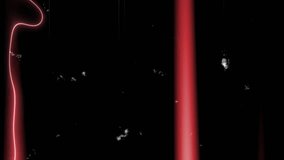 Vintage Film Effect: Vertical Red Light Streaks, Dust, and Scratches on Dark Background,Dark Film Grain Overlay,Vintage Film Reel Effect,Abstract Film Burn Overlay - Powered by Shutterstock - Get 15% off with code: PIKWIZARD15