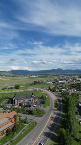 Bozeman Montana in the evening