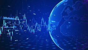 Futuristic financial stock market analysis with global data charts, digital graphs, and investment trends in a high-tech environment. Global Investment background - Powered by Shutterstock - Get 15% off with code: PIKWIZARD15