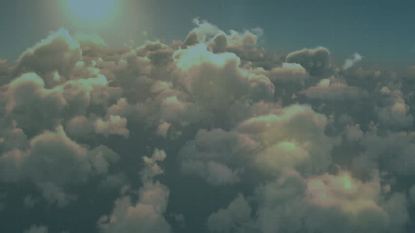 Rising sun initiating bar and line charts sliding across clouds visualizing financial trends. Abstract, futuristic, minimalistic, vibrant, digital, analytics, cloudscape - Powered by Shutterstock - Get 15% off with code: PIKWIZARD15