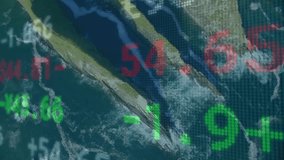 On start, rocky peninsula in sea, stock figures emerging and scrolling, visualizing market trends. Seascape, data visualization, financial graphics, aerial perspective, ocean waves, digital analytics, - Powered by Shutterstock - Get 15% off with code: PIKWIZARD15