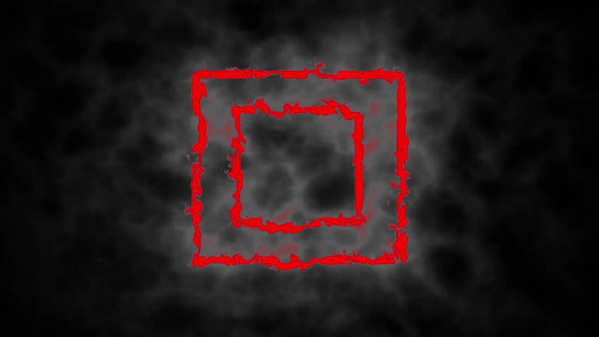 moving animation of a square frame that lights up like a sword saber. rotating glowing box background
