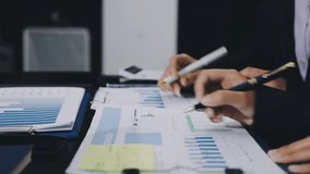 Team of business people working together in the meeting room office, teamwork background charts report and graphs banner, double exposure successful teamwork,business planning concept. - Powered by Shutterstock - Get 15% off with code: PIKWIZARD15