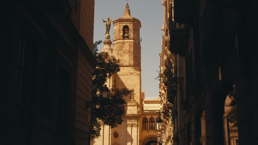 Barcelona architecture. Museum, church, cathedral, monument, memorial building, decorative detail. Barcelona travel hotspot iconic landmarks,Gaudi architecture vibrant city tourism highlights 4K urban