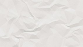 Crumpled paper background stop motion. White paper texture, vintage paper with noise and grain. Old paper wrinkles and creases, abstract minimal background, and overlay. Retro background. 4k loop. - Powered by Shutterstock - Get 15% off with code: PIKWIZARD15