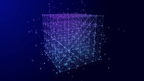 Information storage cells. Abstract background with dots and lines. Network connection structure. Big data digital background. 3D rendering. - Powered by Shutterstock - Get 15% off with code: PIKWIZARD15