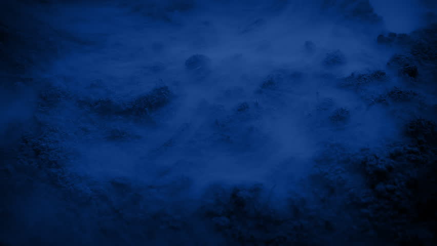 Scary Shadows And Mist Over The Ground
