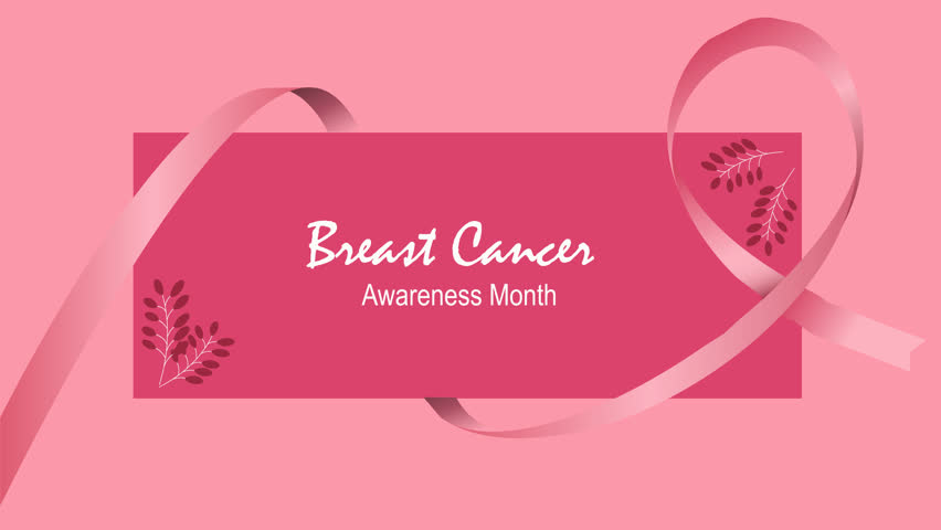 Breast cancer awareness campaign animation video. Breast cancer month campaign video.