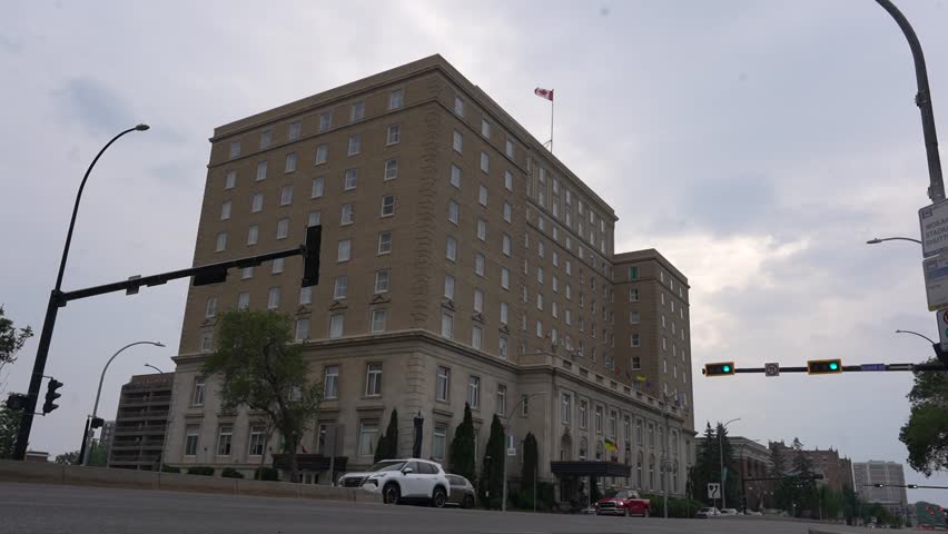 Hotel Saskatchewan in downtown Regina