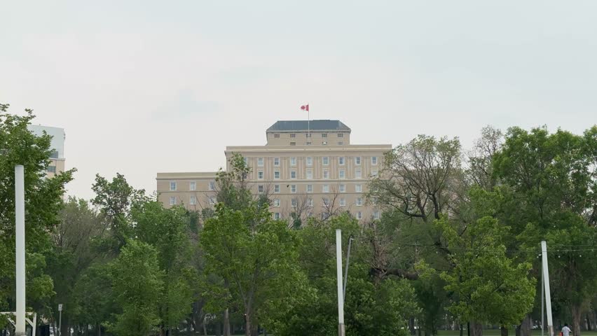 Hotel Saskatchewan in downtown Regina