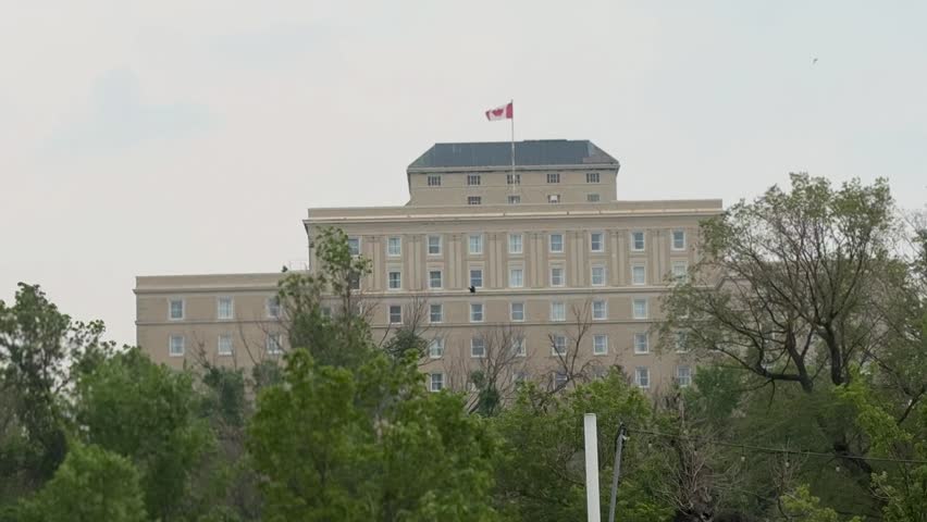 Hotel Saskatchewan in downtown Regina