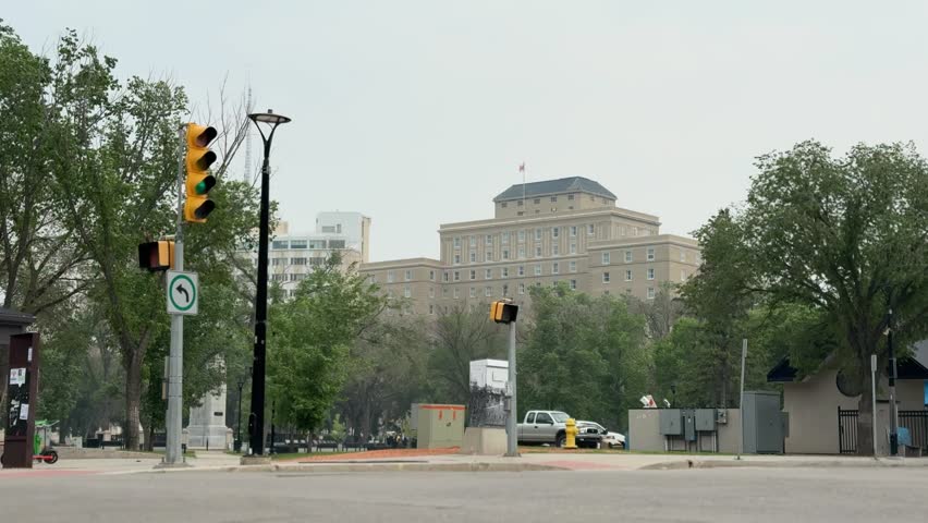 Hotel Saskatchewan in downtown Regina