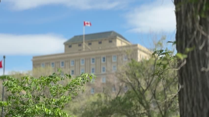 Hotel Saskatchewan in downtown Regina