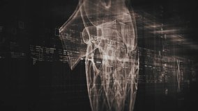 Futuristic biomedical concept with advanced holographic scanning and HUD analyzing a patient’s heart using 3D holograms, AR, and real-time medical imaging for cardiac diagnostics - Powered by Shutterstock - Get 15% off with code: PIKWIZARD15