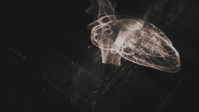 Futuristic biomedical concept with advanced holographic scanning and HUD analyzing a patient’s heart using 3D holograms, AR, and real-time medical imaging for cardiac diagnostics - Powered by Shutterstock - Get 15% off with code: PIKWIZARD15