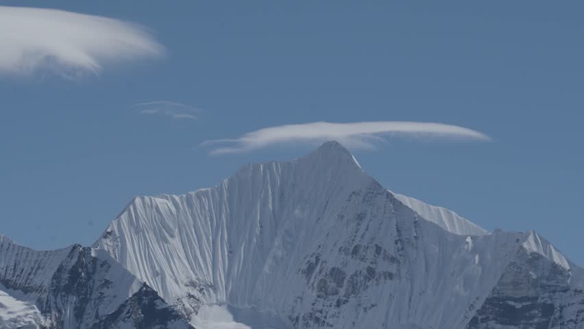 Snowcapped Mountains of Langtang National Park seen from Tserko Ri in the Himalayas of Kyanjin Gompa, Nepal