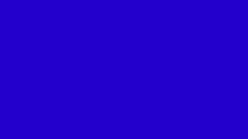 Number 9 nine Reveal Animation with fire Smoke Effect on blue Screen white color Cartoon Style Motion Graphic video Element
