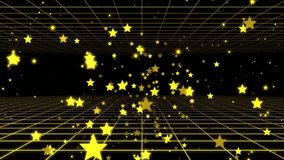Flying through a wall of pretty yellow stars - animation - Powered by Shutterstock - Get 15% off with code: PIKWIZARD15