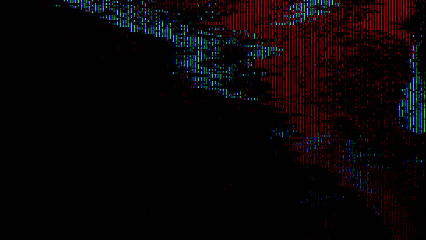 Digital Glitch Art Background — RGB Pixelated Data Corruption Effect. Perfect for transition, tech-themed designs, cyberpunk visuals, and futuristic concepts and abstract creative works - Powered by Shutterstock - Get 15% off with code: PIKWIZARD15