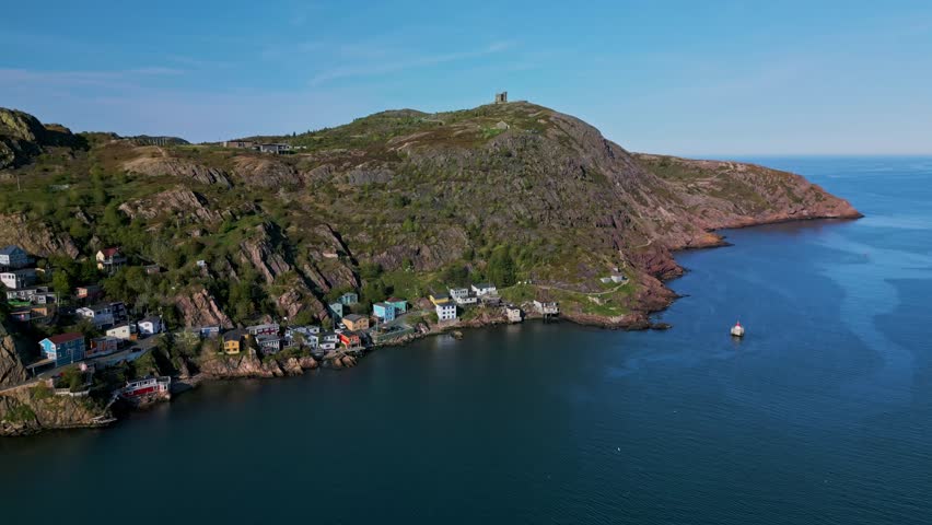Slow drone spin of the Outer Battery in St. John