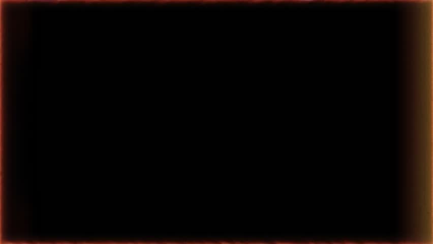 Real Film Frame Overlay with Burnt Red Edges and Warm Borders Glow. Authentic Vintage Texture with Light Leaks and Subtle Grain. Seamless Loop in 4K for Retro Edits. FL0143