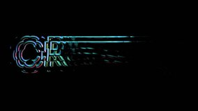 CRYPTO text rendered in vivid glitch strokes with chromatic distortion and glowing accents. Seamless loop animation ideal for tech, blockchain, and finance-themed content. - Powered by Shutterstock - Get 15% off with code: PIKWIZARD15