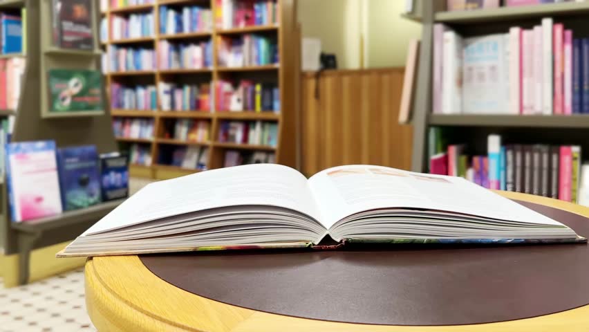 bookstore,
buying a book in a store