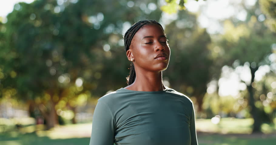 Fitness, stretching arm and black woman outdoor for health, wellness or getting ready for sports. Athlete, warm up muscle or person at park for exercise, body workout or training prepare for practice