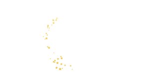 Simple star particle animation forming a circle on white, black, and green screen backgrounds. Motion graphic overlay for magical or festive transitions. - Powered by Shutterstock - Get 15% off with code: PIKWIZARD15
