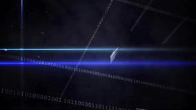 Data plane opening as red map pins drifting, scaling, rotating, brightening code for location focus. Technology, cyberspace, data visualization, digital network, futuristic, abstract, virtual reality - Powered by Shutterstock - Get 15% off with code: PIKWIZARD15